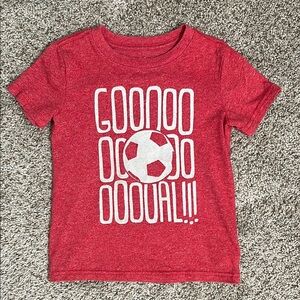 Cat & Jack Red Soccer Graphic Kids T-Shirt